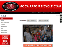 Tablet Screenshot of bocaratonbicycleclub.com